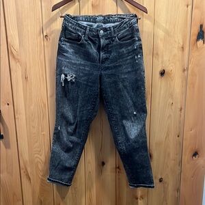 Old Navy Faded Black High Rise O.G. Straight Women's Jeans - Size 4 Petite